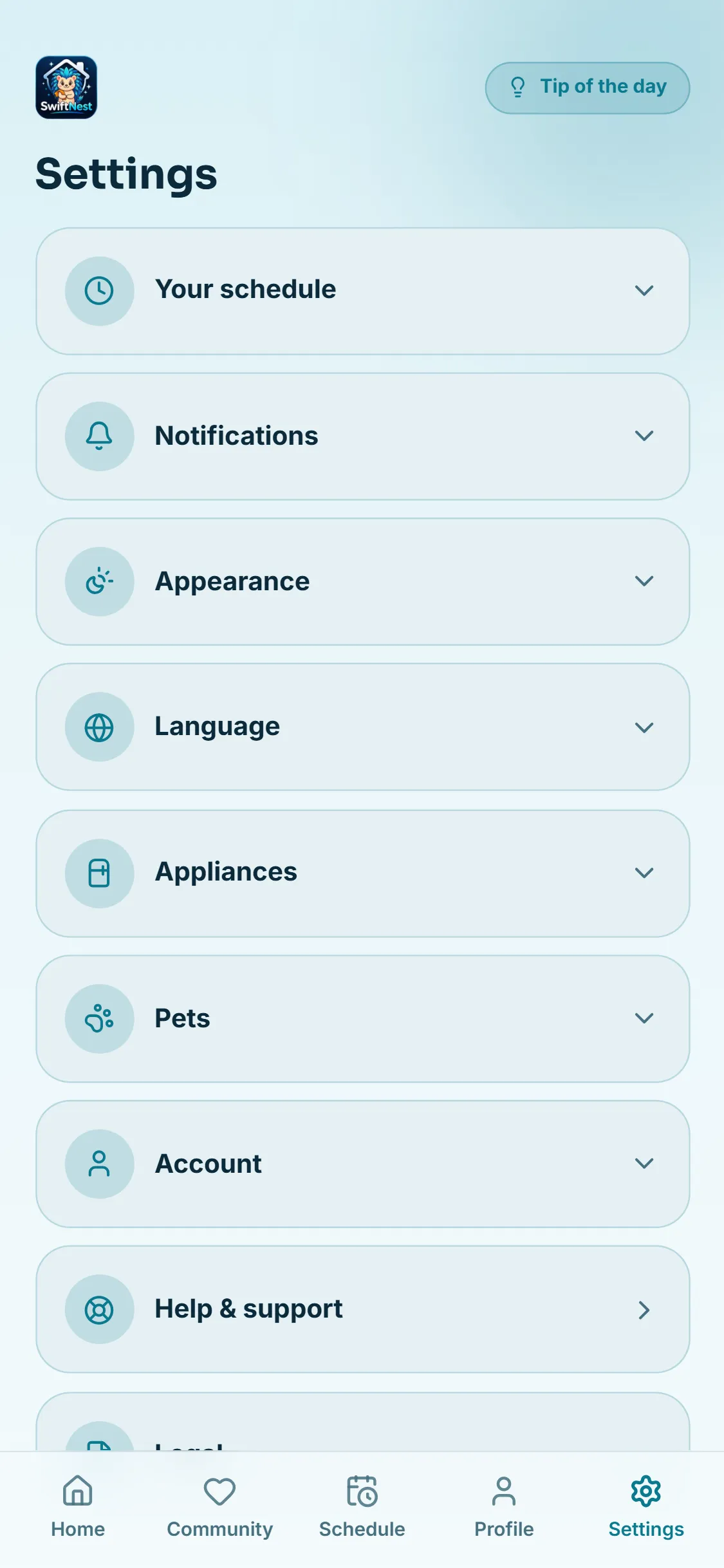 Your schedule, reminders and language, your way