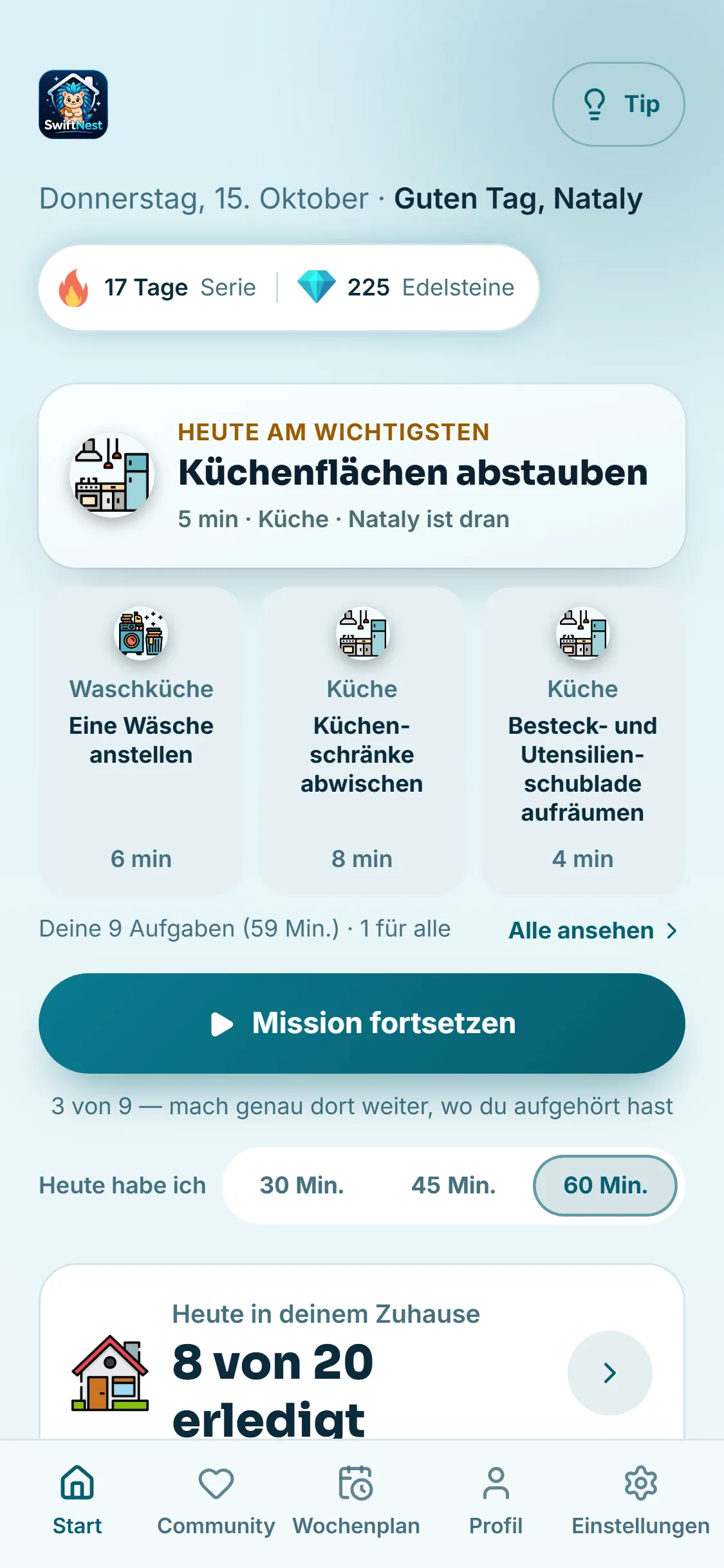 Die heutige Mission, von Erick schon entschieden