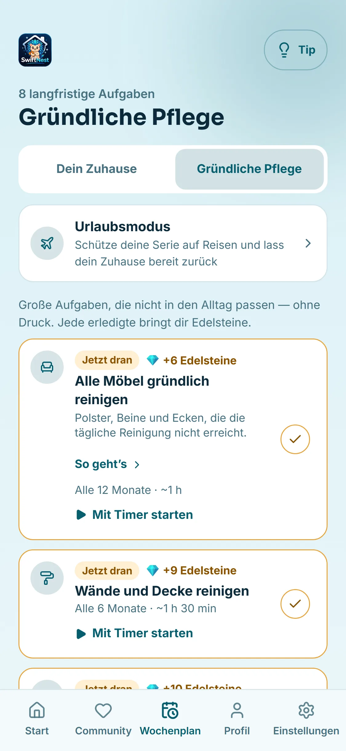Die großen Aufgaben, damit du sie nie vergisst