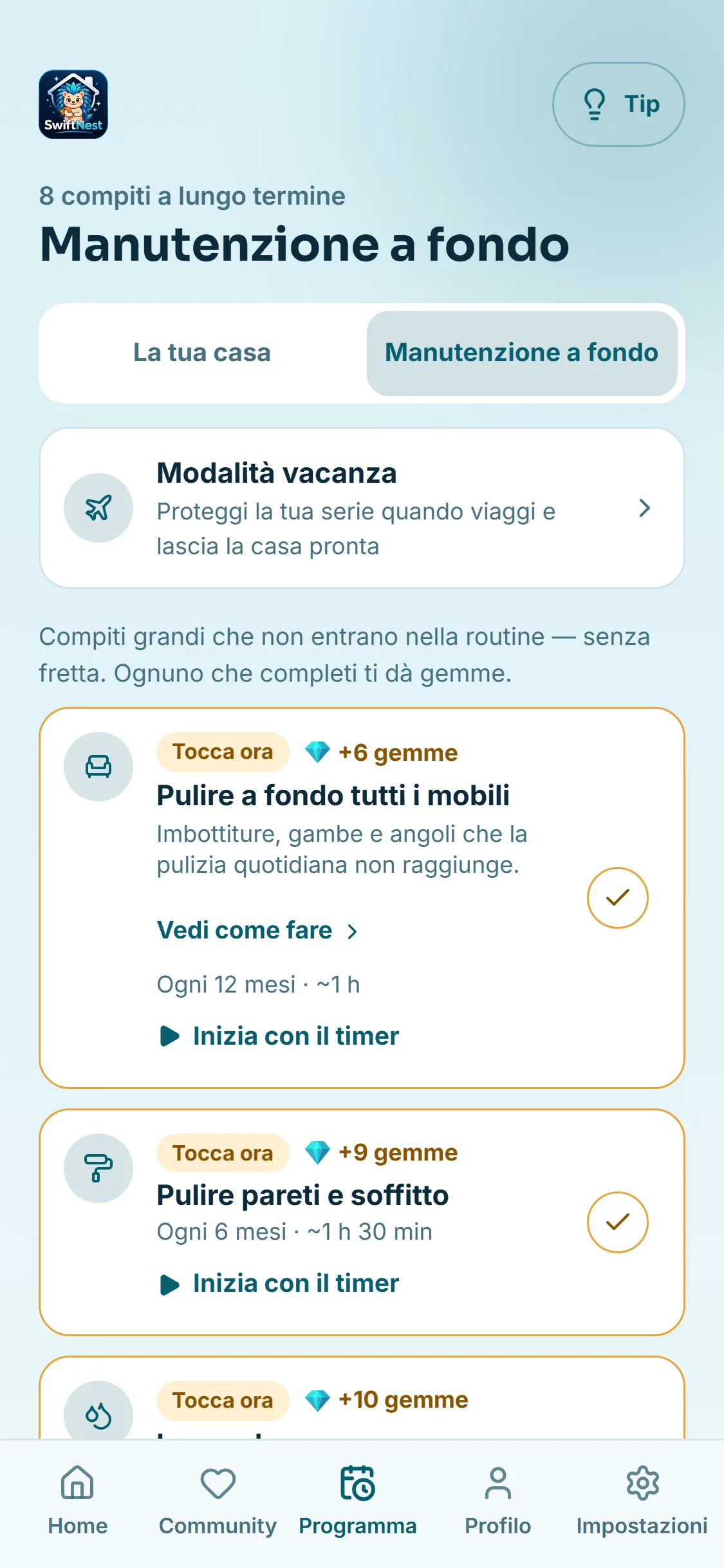 I compiti grandi, per non dimenticarli mai