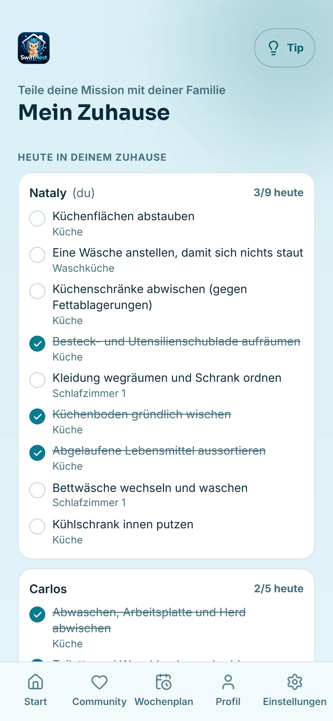 Teile sie mit deiner Familie