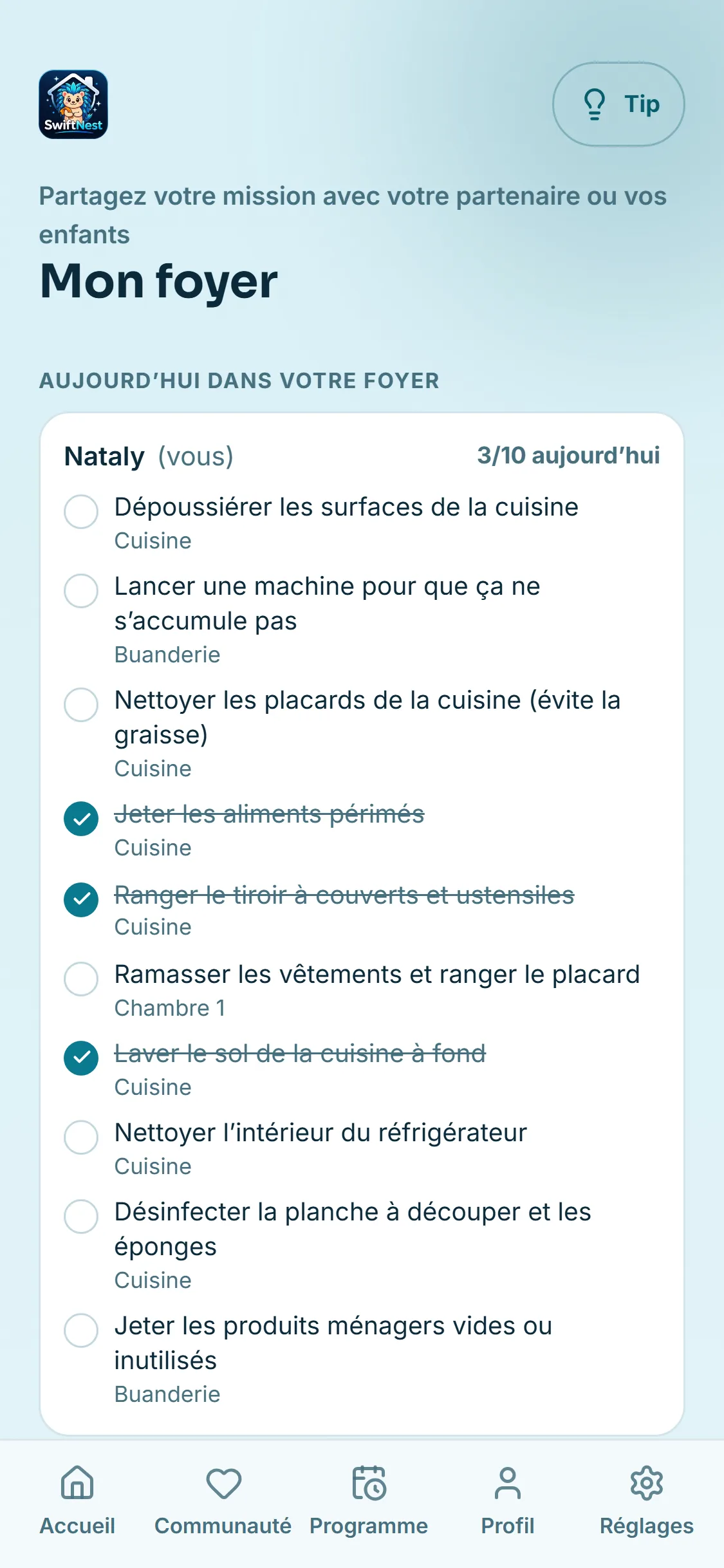 Partagez-la avec votre partenaire ou vos enfants
