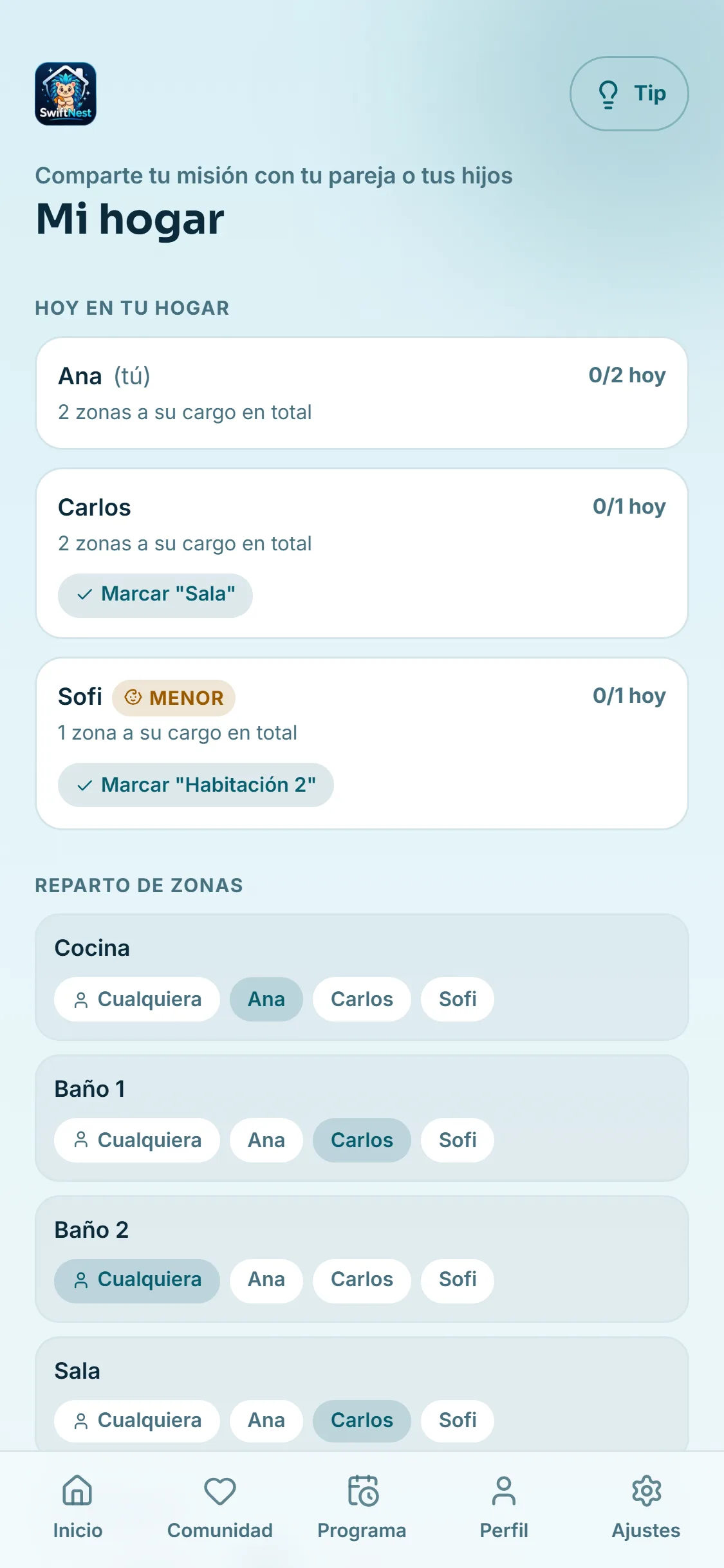 Compártela con tu pareja o tus hijos