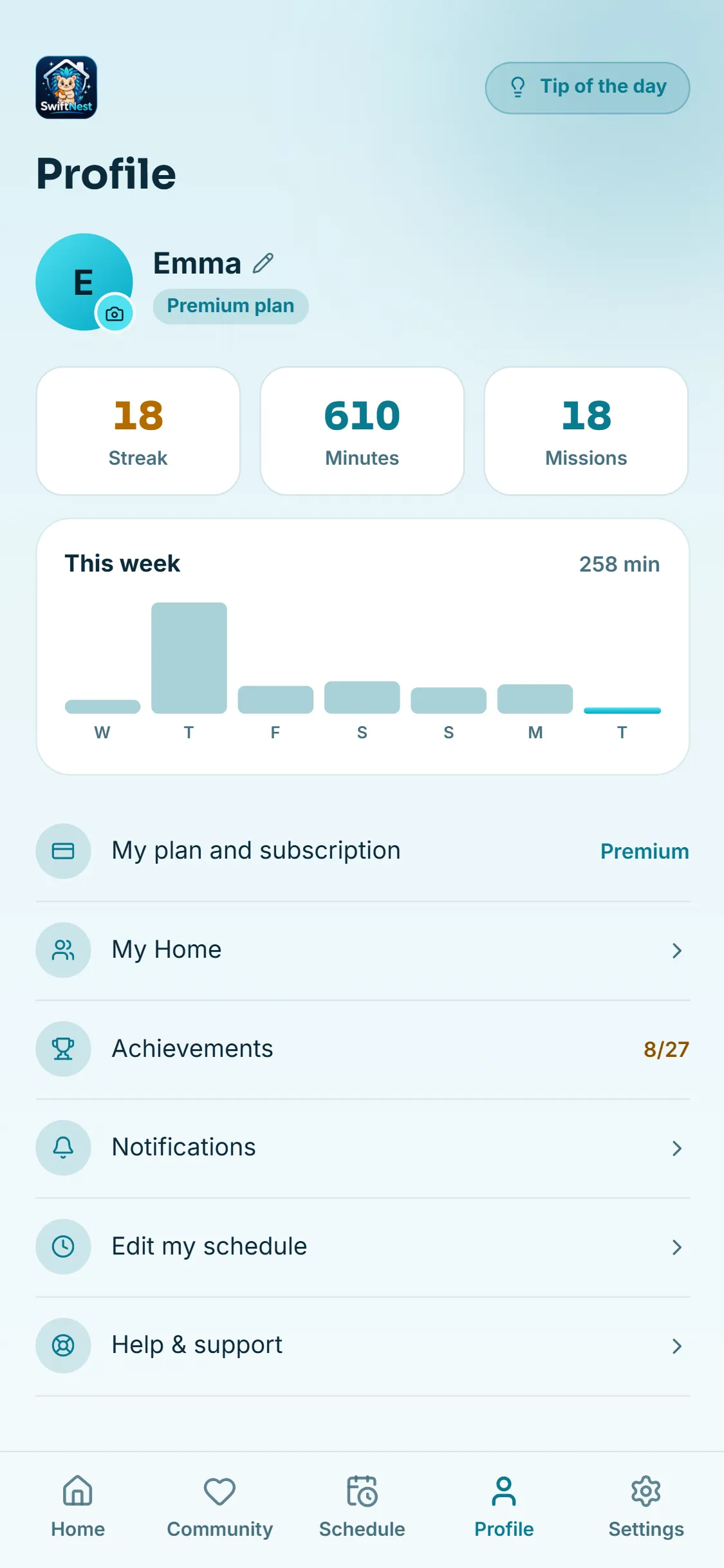 Your streak and your progress
